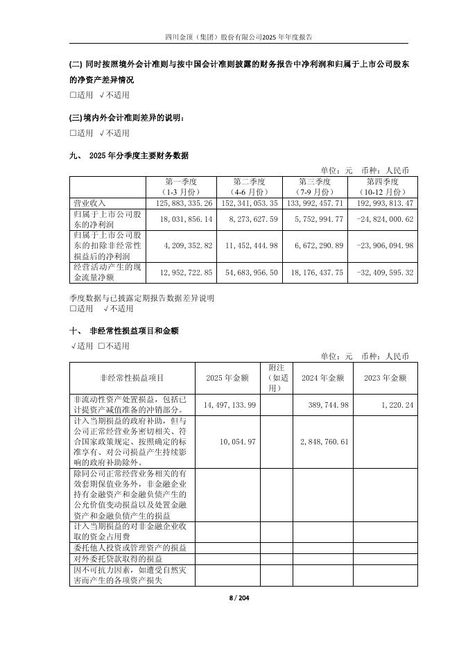 600678-ST金顶：公司2025年年度报告全文(修订版)_第8页