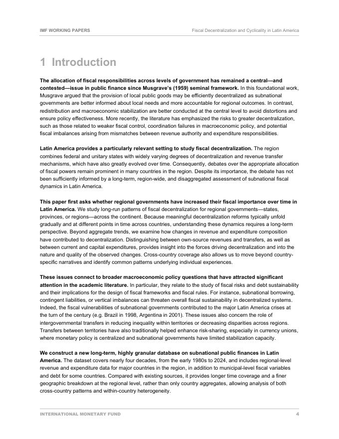 国际货币基金组织：拉丁美洲的财政分权和周期性：来自新区域预算数据库的证据（英文版）_第6页