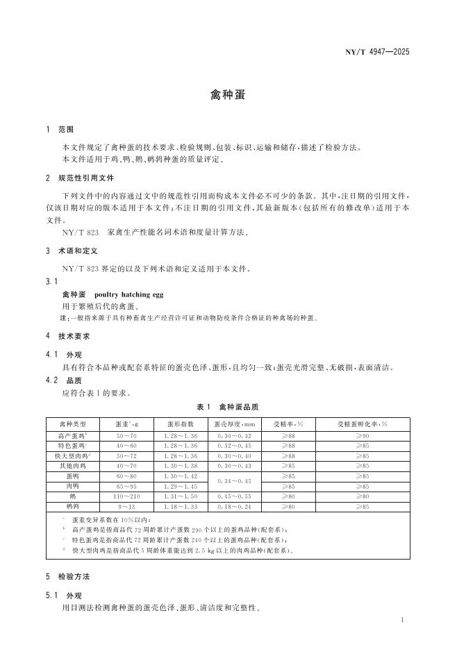 NY/T 4947-2025 标准预览