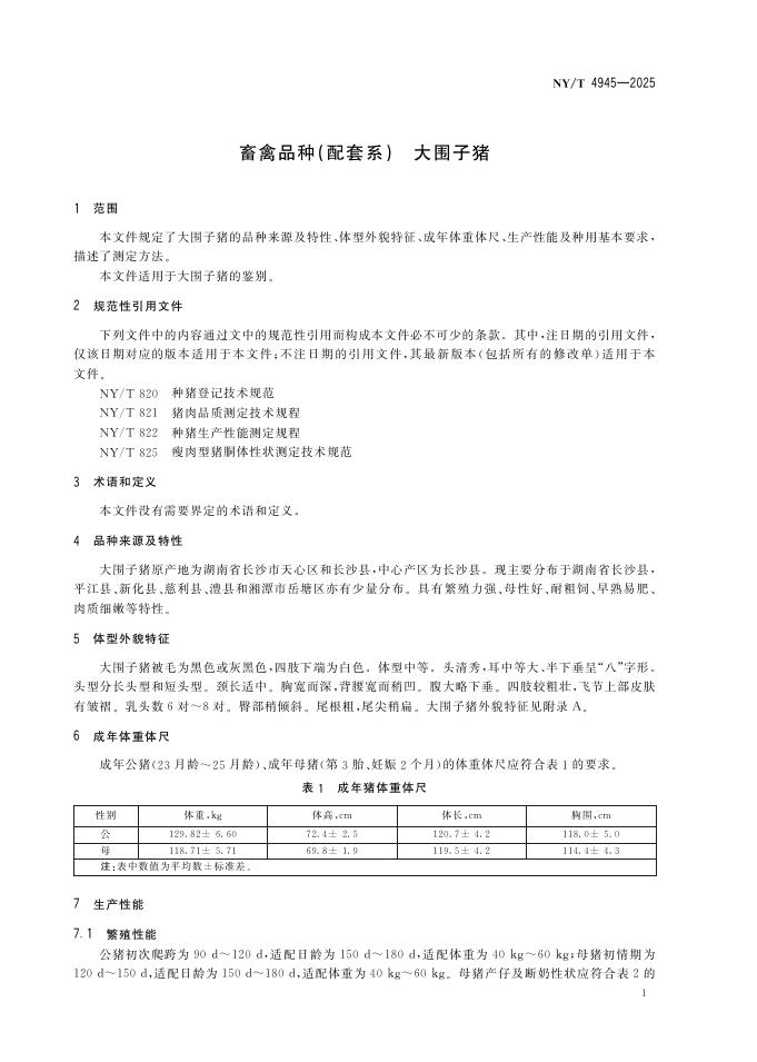 NY/T 4945-2025 标准预览