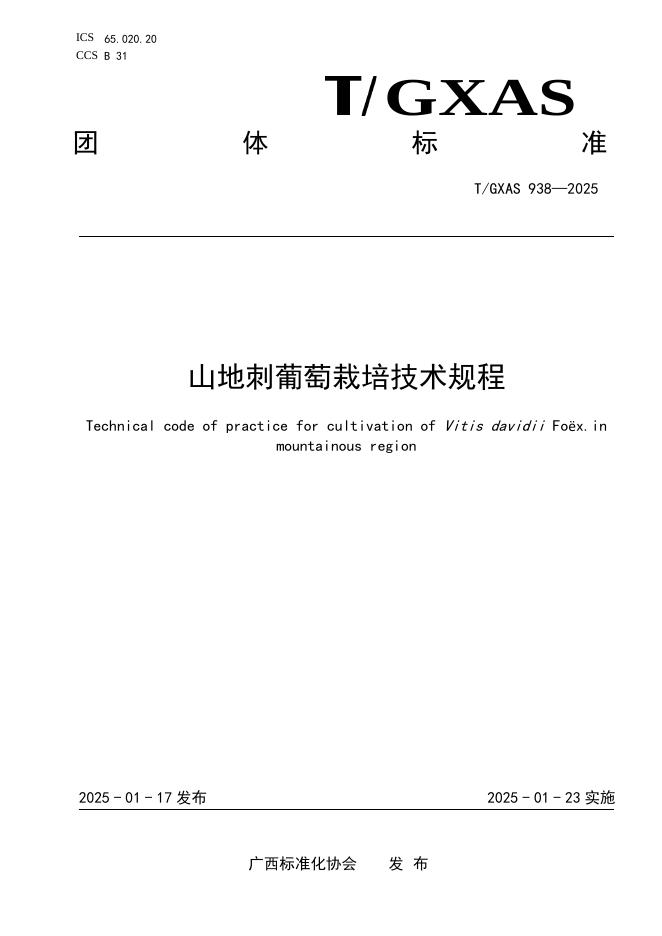 T/GXAS 938-2025 标准预览