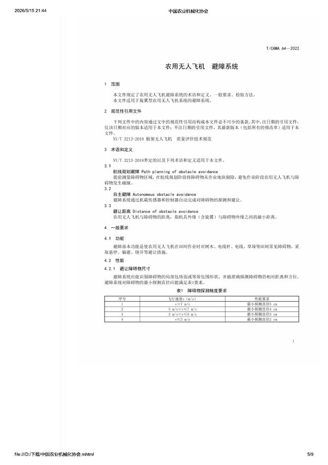T/CAMA 64-2022 标准预览
