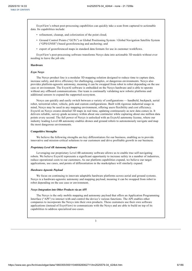 Exyn Technologies, Inc.美股纳斯达克IPO上市招股说明书_第6页