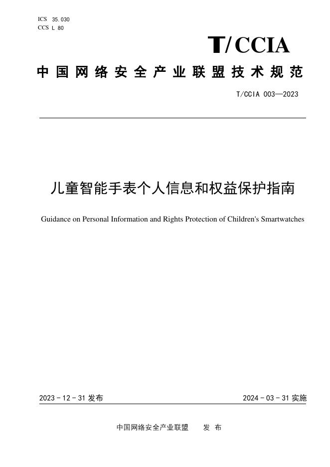 T/CCIA 003-2023 标准预览
