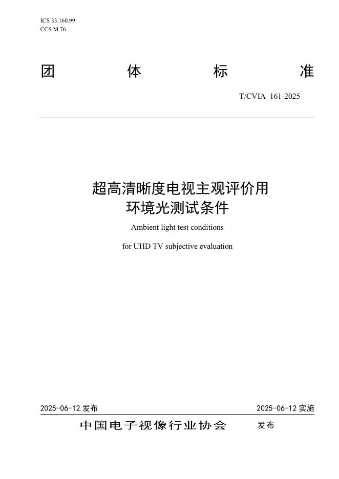 T/CVIA 161-2025 标准预览