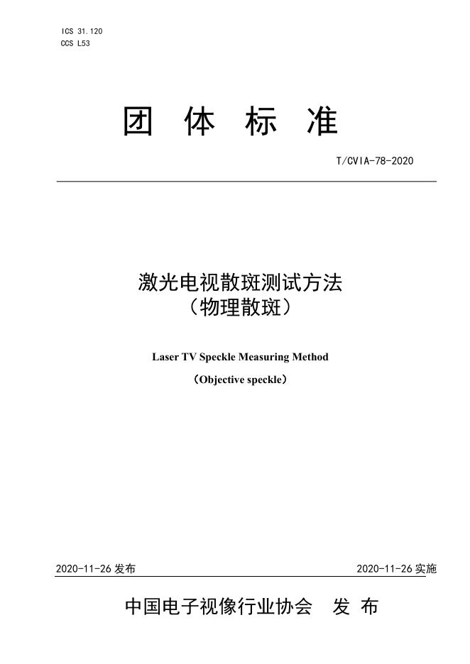T/CVIA 78-2020 标准预览