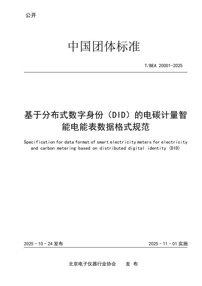 T/BEA 20001-2025 标准预览