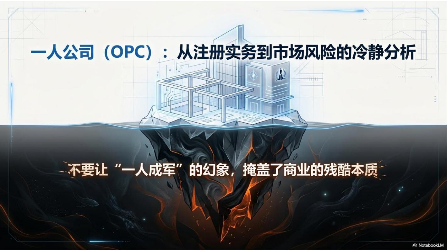 一人公司（OPC）：从注册实务到市场风险的冷静分析海报
