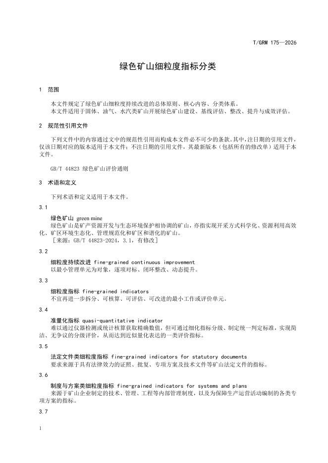 T/GRM 175-2026 标准预览