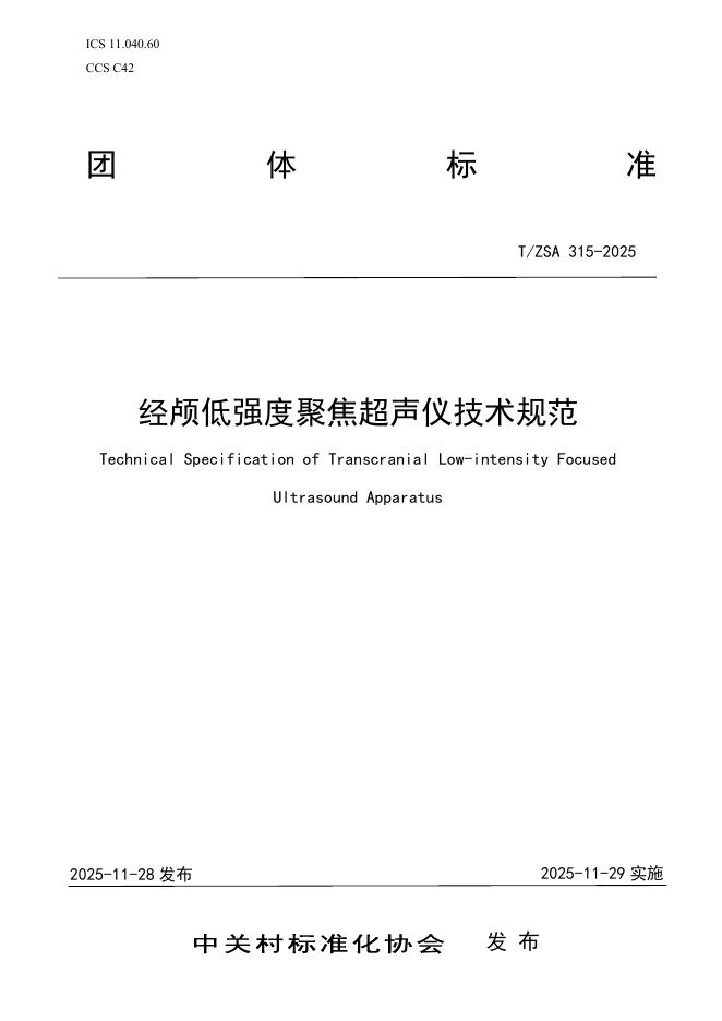 T/ZSA 315-2025 标准预览
