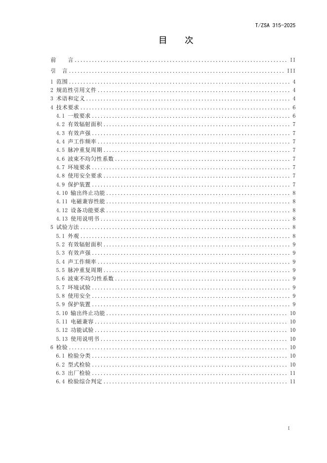 T/ZSA 315-2025 标准预览