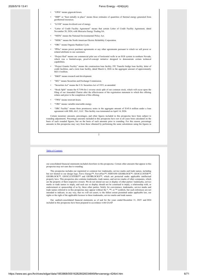 Fervo Energy Company美股纳斯达克IPO上市招股说明书_第6页