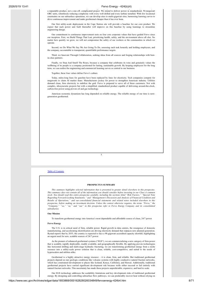 Fervo Energy Company美股纳斯达克IPO上市招股说明书_第8页