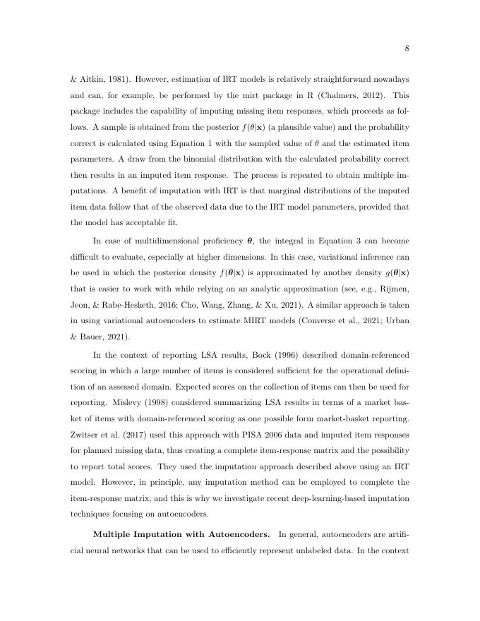 国际教育成就评价协会（IEA）：两步法插补结合IRT和深度学习方法用于大规模调查评估（英文版）_第8页