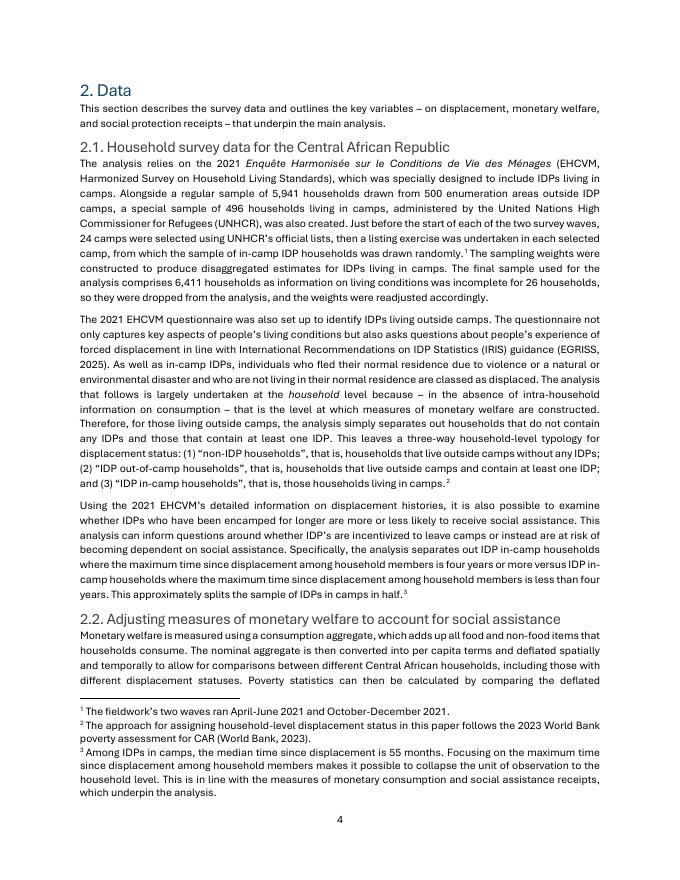 世界银行：在被迫流离失所的环境中，社会援助是否惠及最弱势群体？来自中非共和国的证据（英文版）_第6页