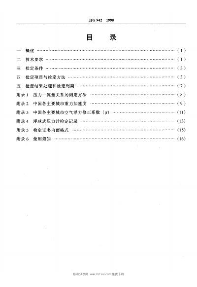 JJG 942-1998 标准预览