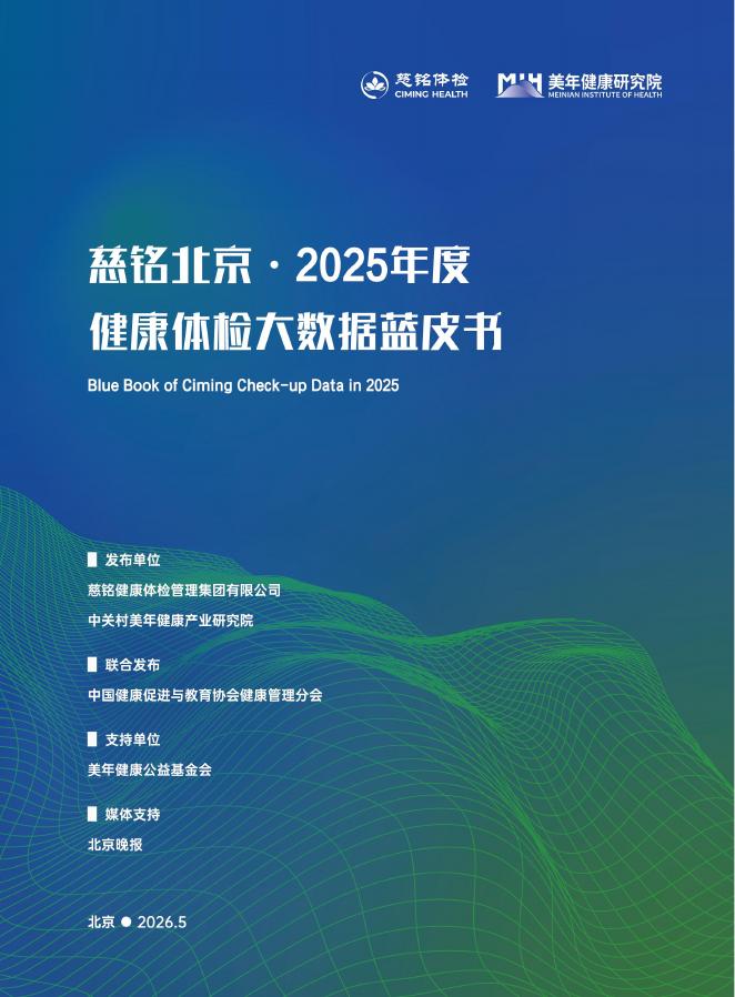 美年健康：2025年度健康体检大数据蓝皮书海报