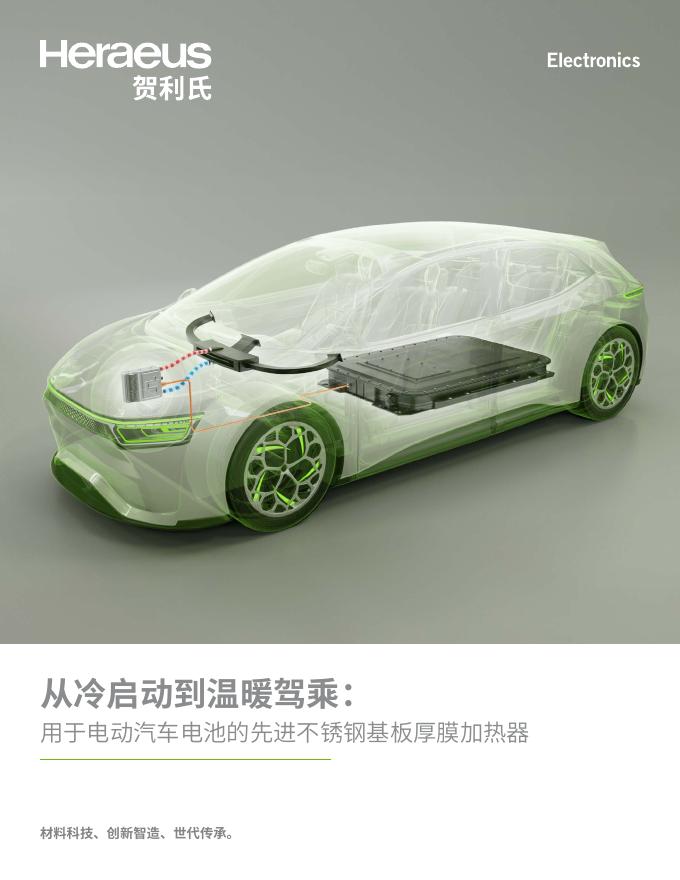 Heraeus贺利氏：2026年从冷启动到温暖驾乘：用于电动汽车电池的先进不锈钢基板厚膜加热器