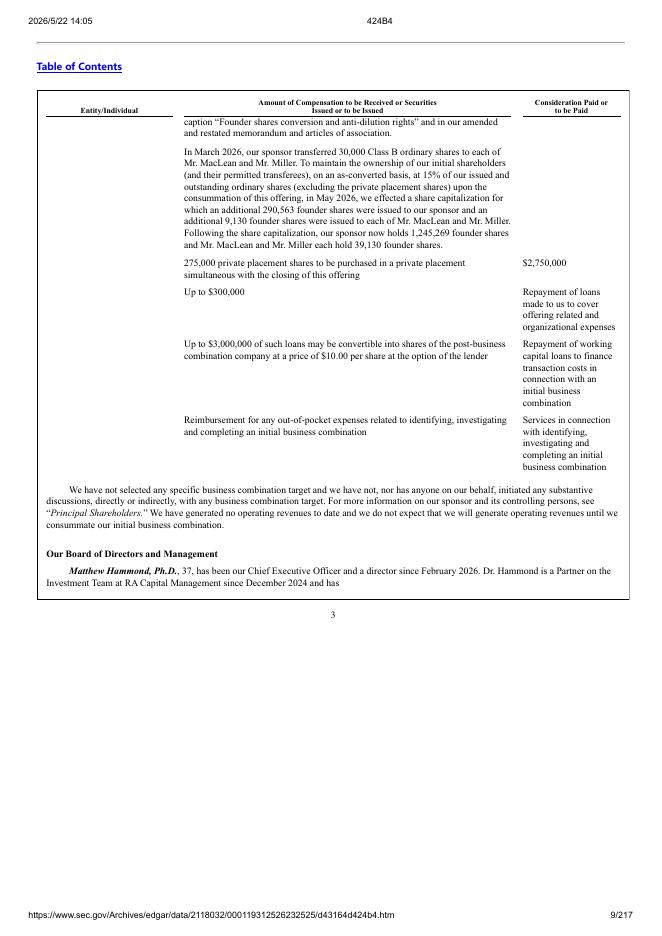 Research Alliance Corporation III美股纳斯达克IPO上市招股说明书_第9页