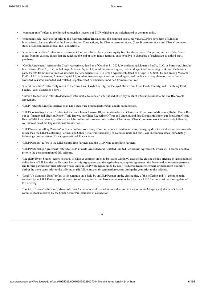 Lincoln International, Inc.纽约证券交易所IPO上市招股说明书_第6页
