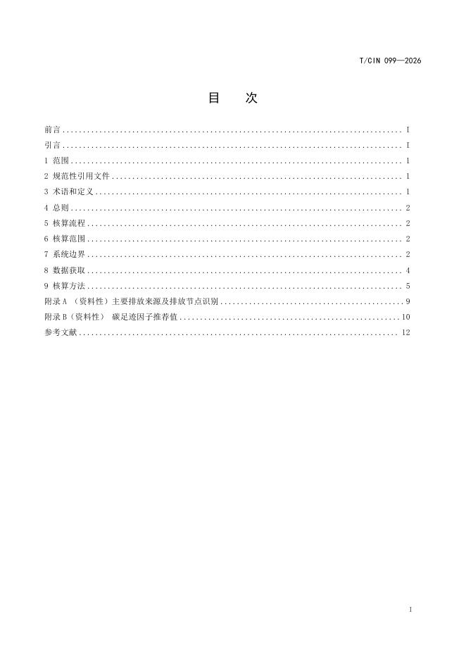 T/CIN 099-2026 标准预览