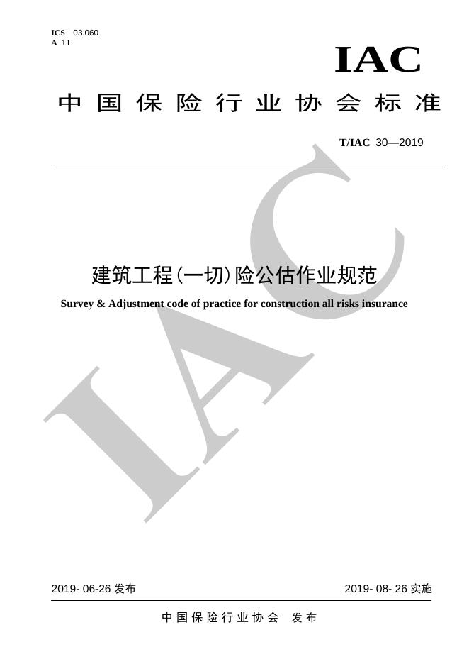 T/IAC 30-2019 标准预览