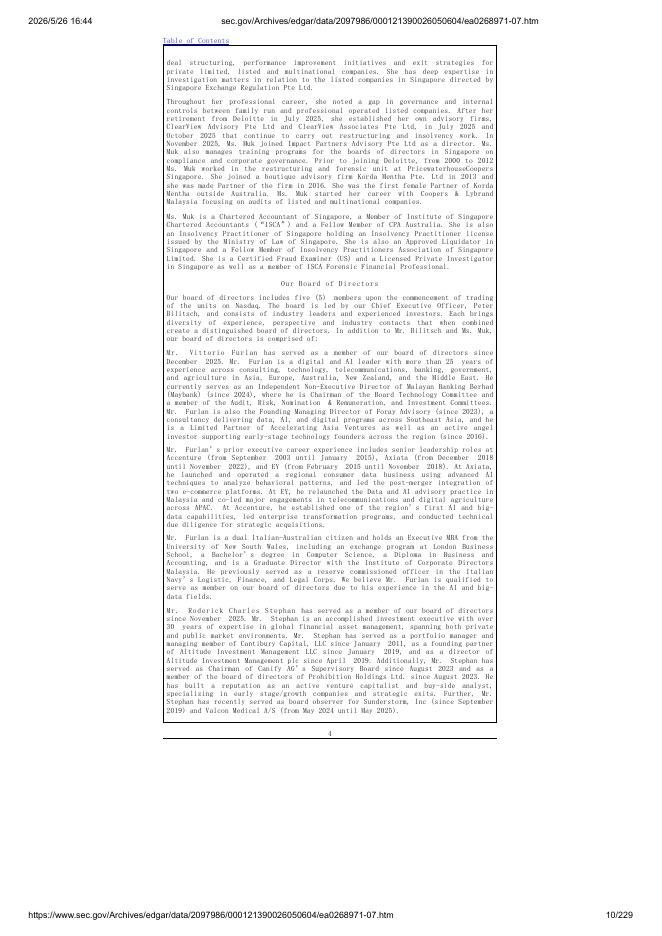 Forefront Tech Holdings Acquisition Corp.美股纳斯达克IPO上市招股说明书_第10页
