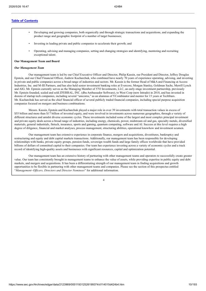 RRE Ventures Acquisition Corp.美股纳斯达克IPO上市招股说明书_第10页