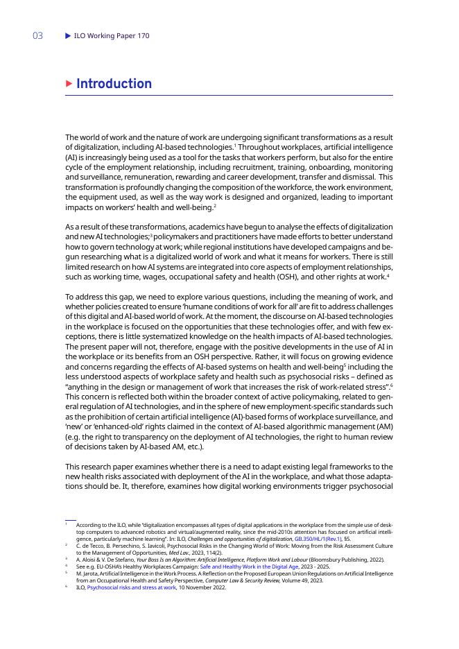 国际劳工组织（ILO）：AI系统和工作：不断变化的心理社会工作环境（英文版）_第6页
