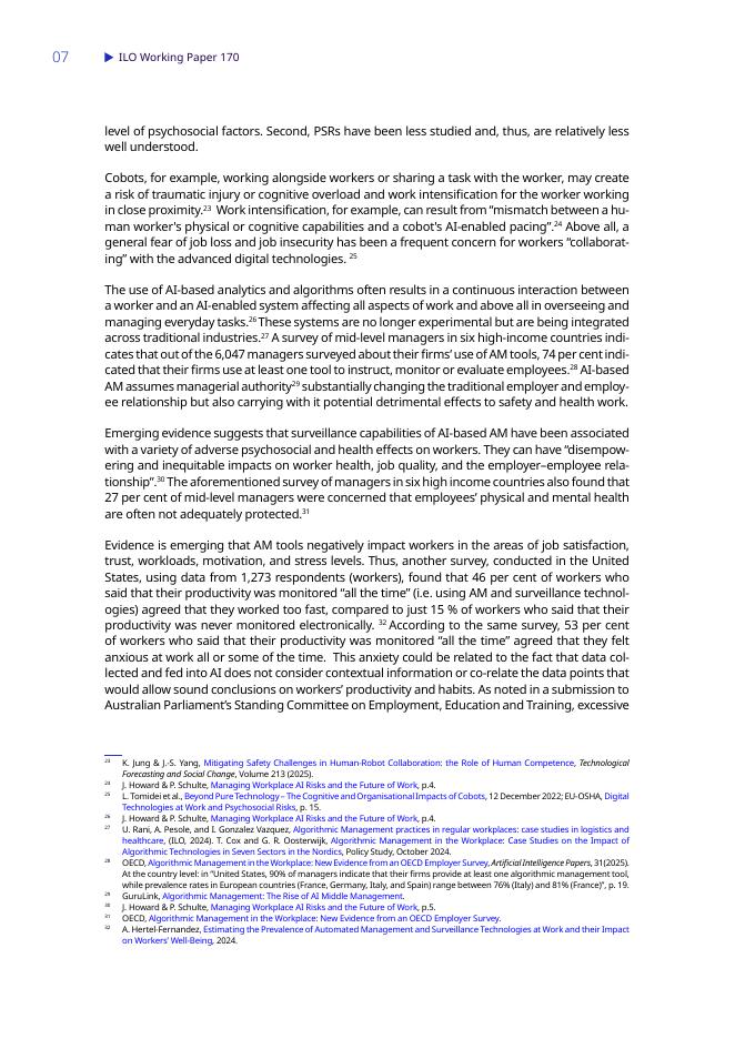 国际劳工组织（ILO）：AI系统和工作：不断变化的心理社会工作环境（英文版）_第10页