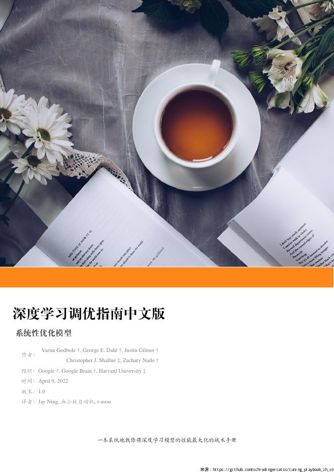深度学习调优指南中文版-系统性优化模型海报
