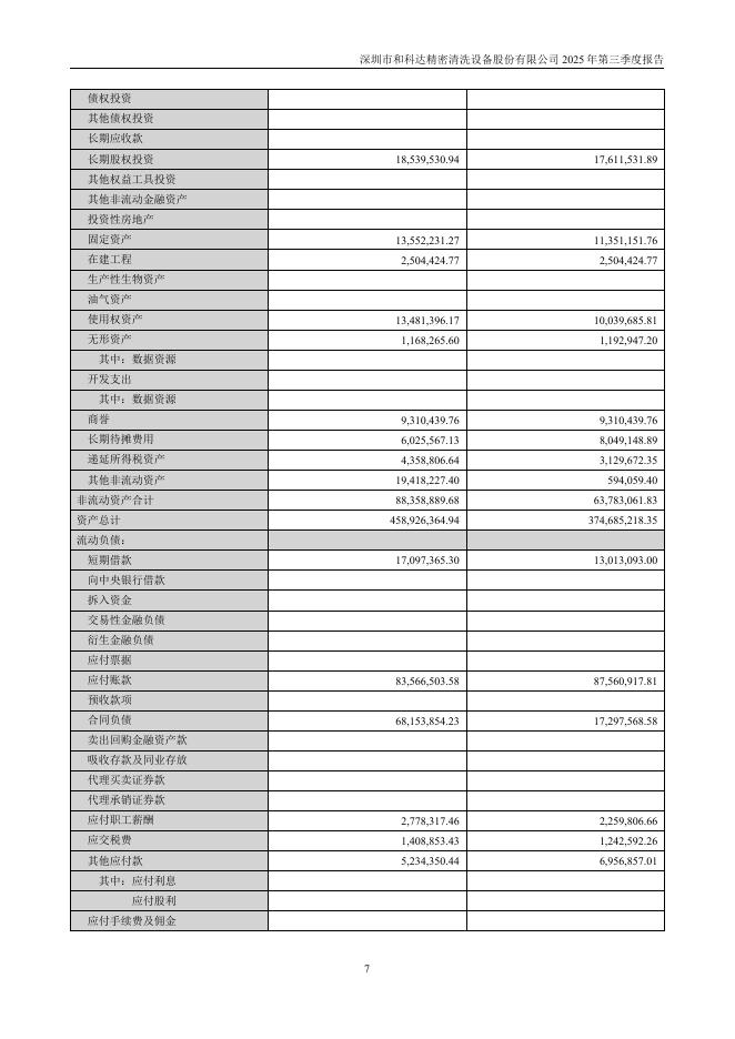 002816-*ST和科：2025年第三季度报告(更新后)_第7页