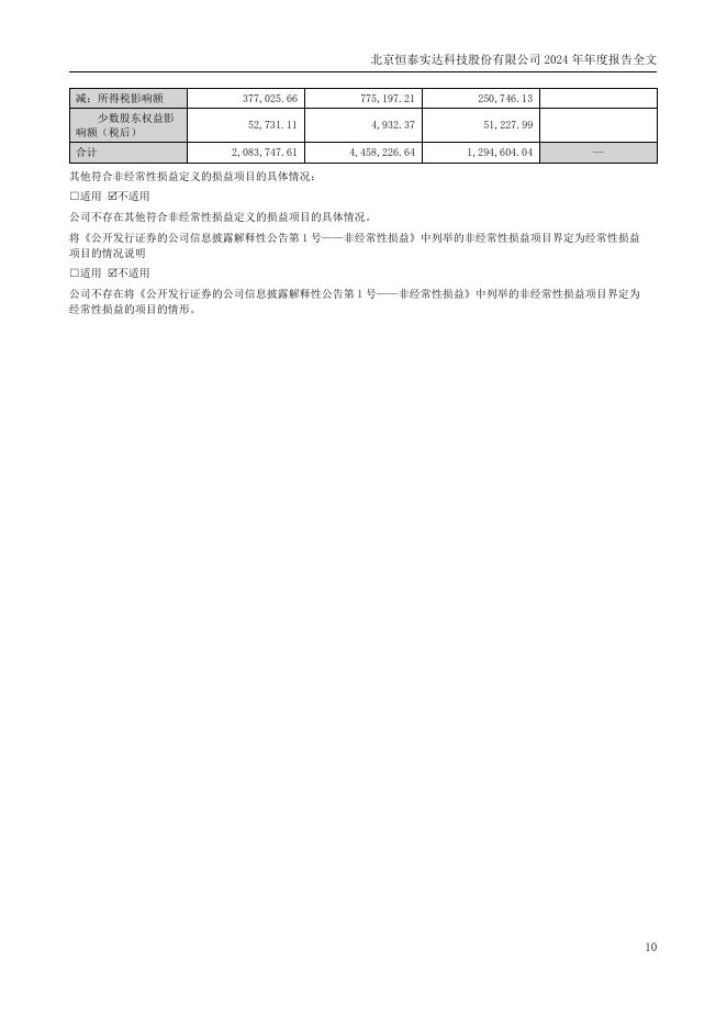 300513-恒实科技：2024年年度报告(更正后)_第10页
