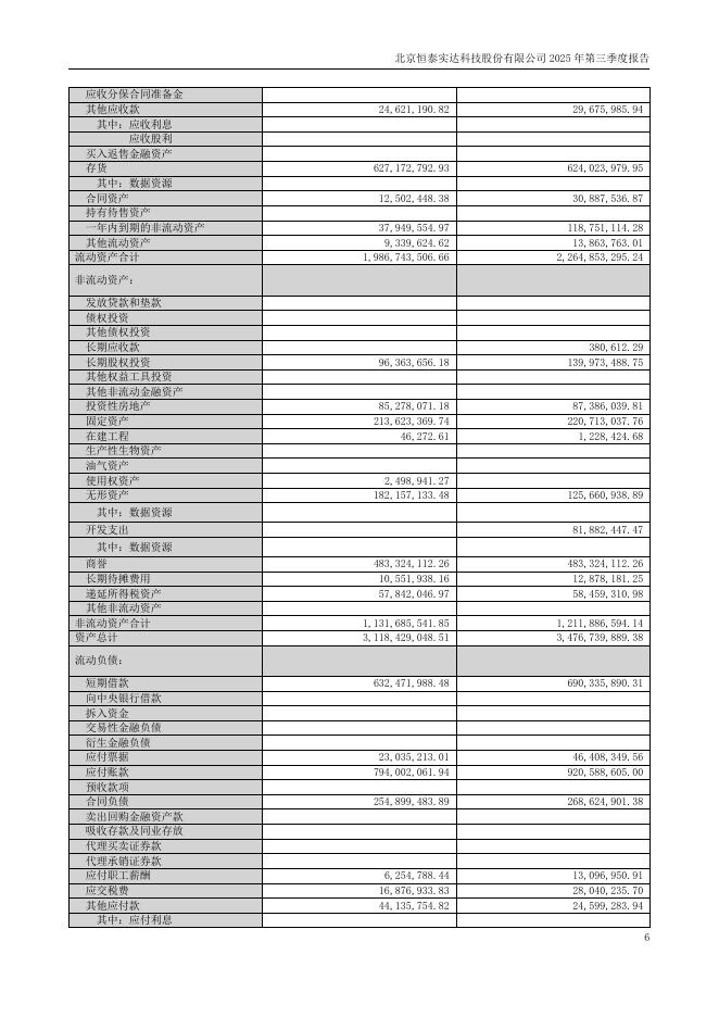300513-恒实科技：2025年第三季度报告(更正后)_第6页