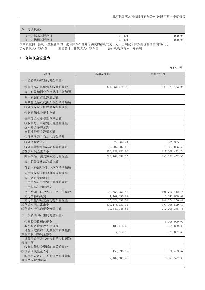 300513-恒实科技：2025年第一季度报告(更正后)_第9页