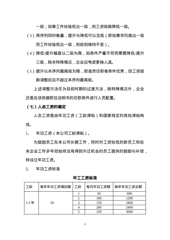 薪酬福利体系设计方案_第9页