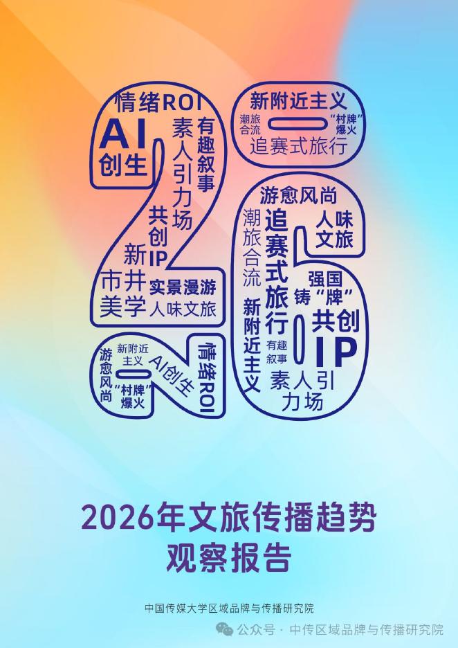 中国传媒大学：2026年文旅传播趋势观察报告海报