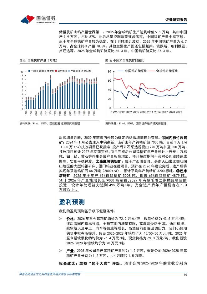 国信证券：厦门钨业（600549）-钨全产业链龙头_第10页