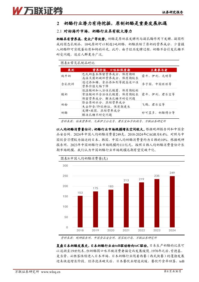 万联证券：妙可蓝多（600882）-首次覆盖：原制奶酪降本增收，国产替代驱动增长_第8页