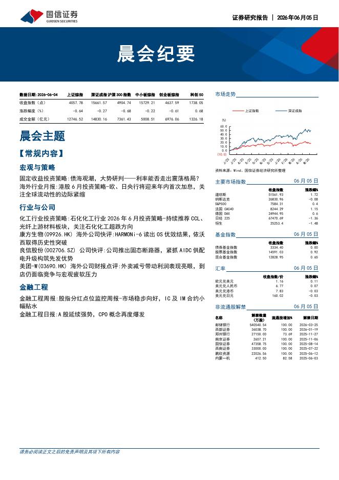 国信证券：晨会纪要-260605海报