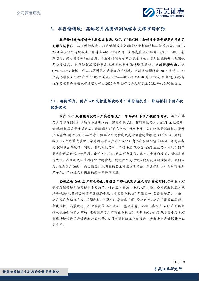 东吴证券：强一股份（688809）-国产晶圆测试探针卡稀缺龙头，高端化与国产替代共振打开成长空间_第10页