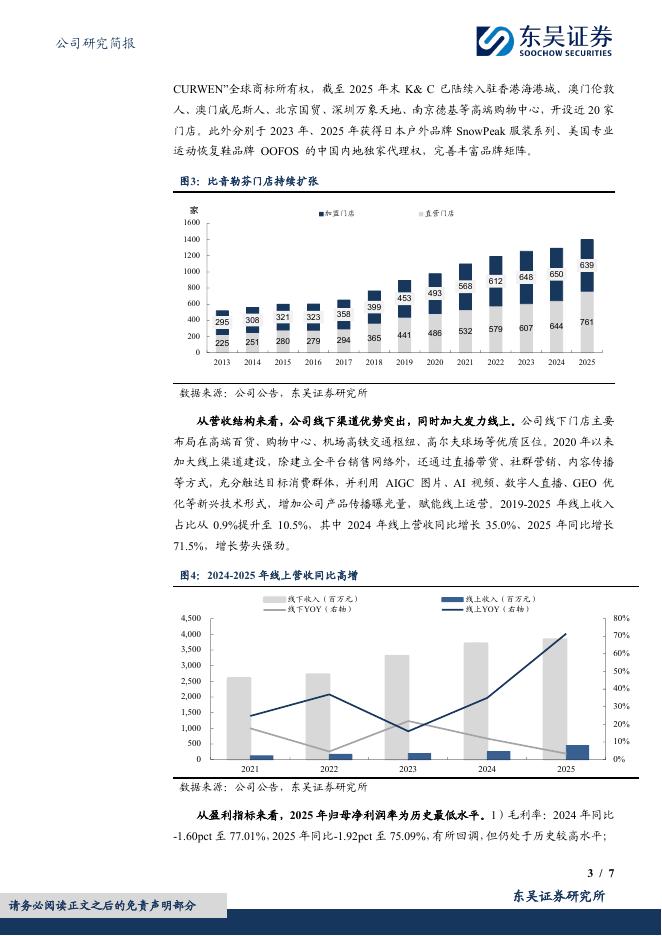 东吴证券：比音勒芬（002832）-盈利有望底部修复，高管及董事增持彰显信心_第3页