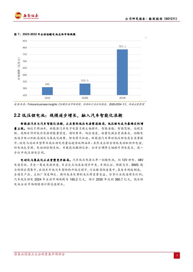 西南证券：骆驼股份（601311）-铅酸主业稳健、低压锂电高增，双循环构筑长期壁垒_第6页