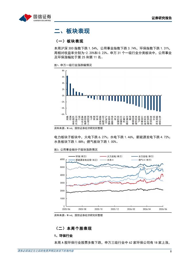 国信证券：公用环保202606第1期：辽宁本年度可靠容量补偿按370元/千瓦·年执行，五部门印发《非化石能源电力消费核算指南（试行）》_第8页