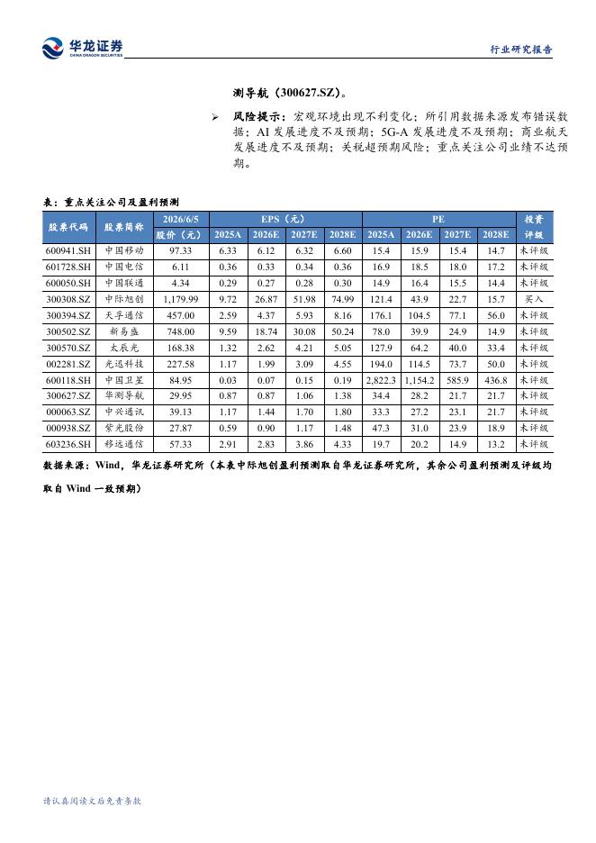 华龙证券：通信行业周报：物理AI再掀AI基建热潮，相关产业链有望持续受益_第2页