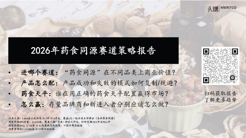 久谦中台：2026年药食同源策略报告_第9页