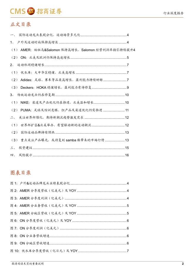 招商证券：国际运动品牌业绩更新及展望：运动需求多元化，世界杯有望催化新运动潮流_第2页