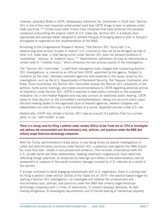 ITIF：2026年使用301条款对歧视性欧盟政策进行报复的案例（英文版）_第7页