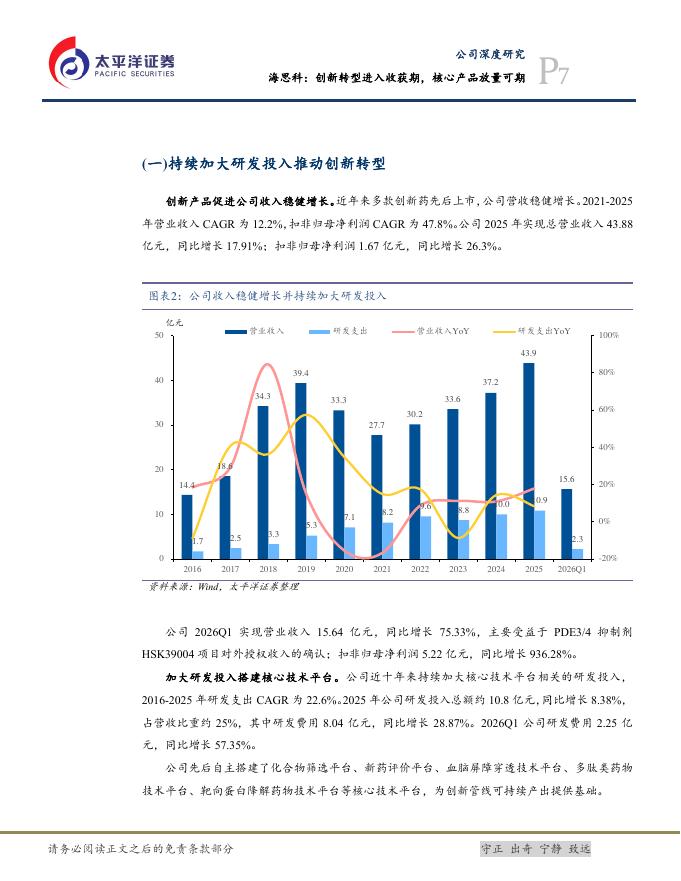 太平洋证券：海思科：创新转型进入收获期，核心产品放量可期_第7页