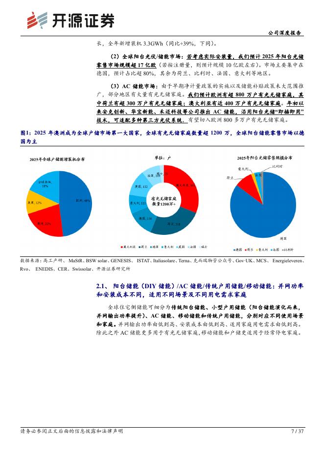 开源证券：安克创新（300866）-公司深度报告：阳台储能/户用储能景气深度跟踪：政策驱动中长期行业增长，公司阳台储能优势明显/户储渠道有突破_第7页